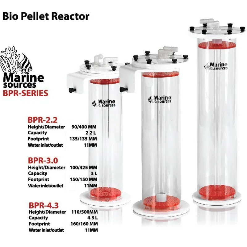 Marine Sources BRP1.0 BPR2.2 BPR3.0 BPR4.3 Red Devil Bio Pellet Reactors NP Bean Boiling Machine reef fish tank filter Marine S