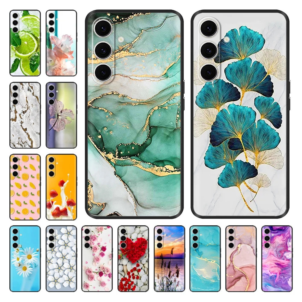 For Samsung Galaxy S24 FE Case Soft Silicone Bumper Funda Protector Case For Galaxy S24FE Cover Samsung S24 S23 S21 FE 5G Cases