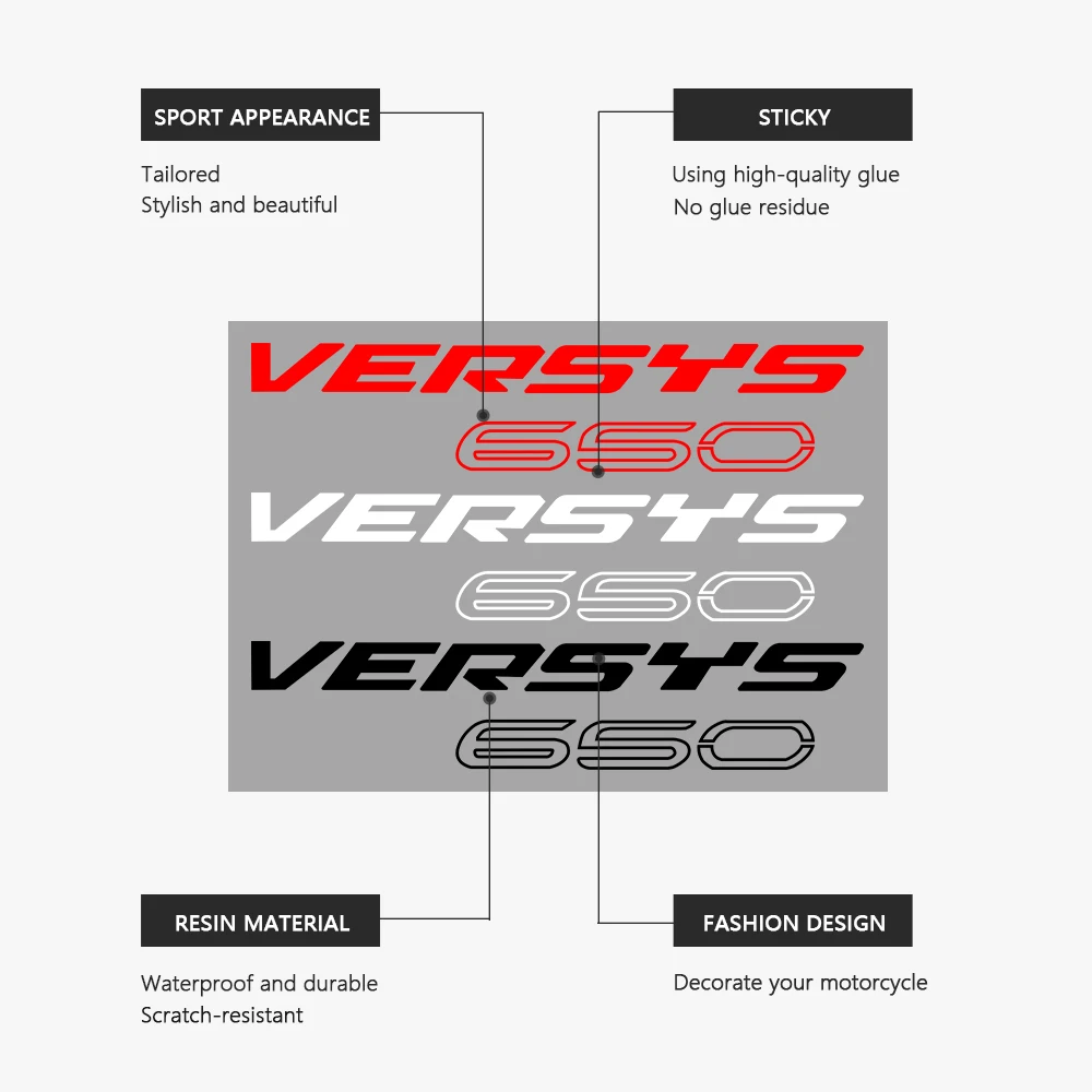 Motorcycle Sticker Waterproof Decal Versys 650 Accessories 2023 for Kawasaki Versys650 2007-2022 2016 2017 2018 2019 2020 2021