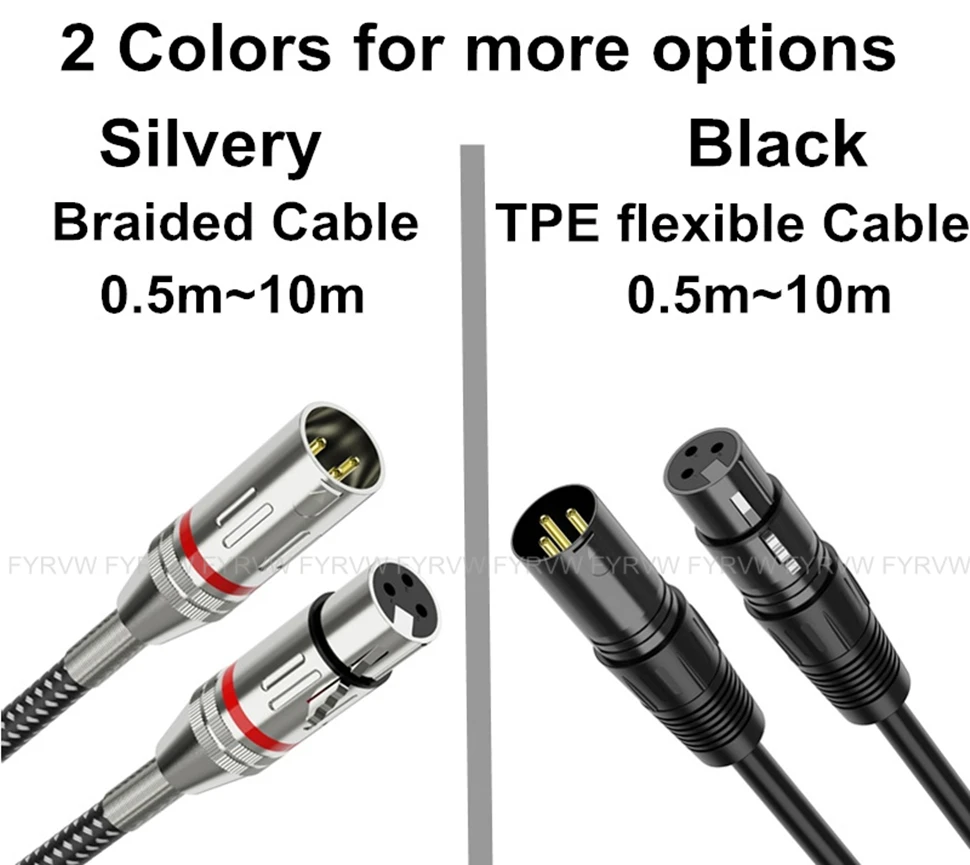 XLR Kabel XLR Mikrofon Kabel Stecker auf Buchse XLR Kanone Verlängerung Kabel Ausgewogene Lautsprecher Sound Kabel Für Radio Station Kabel – Detail 7