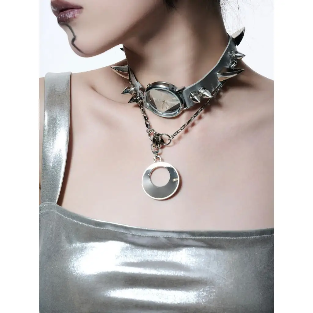 Necklace Watch Hip Hop Punk Style Unisex Jewelry Copper Alloy Fashion Party Gifts