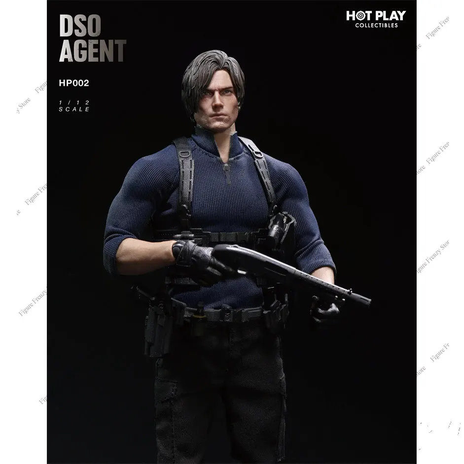 Pre-sale HOT PLAY HP002 Resint Evil Lyon DSO Agent 1/12 Action Figure Toy Gift Collection