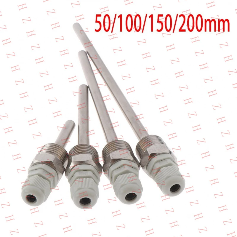 U+ Stainless Steel Thermowell 200mm Length 12 NPT Fit Temperature Sensors （Minimum order 10 pieces）