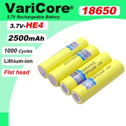 New Original HE4 18650 2500mAh Li-lon Battery 3.7V Power Rechargeable batteries For use with power tools