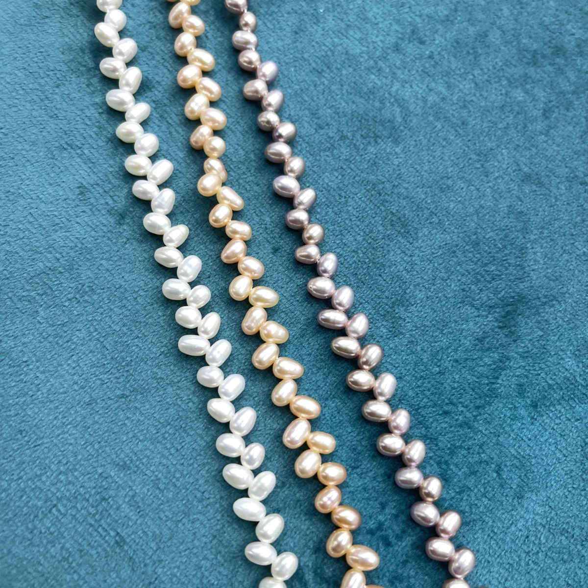 

4*5mm White Orange Purple Rice Beads Oval Natural Freshwater Pearl for Jewelry Making DIY Necklace Earrings Bracelet Accessory