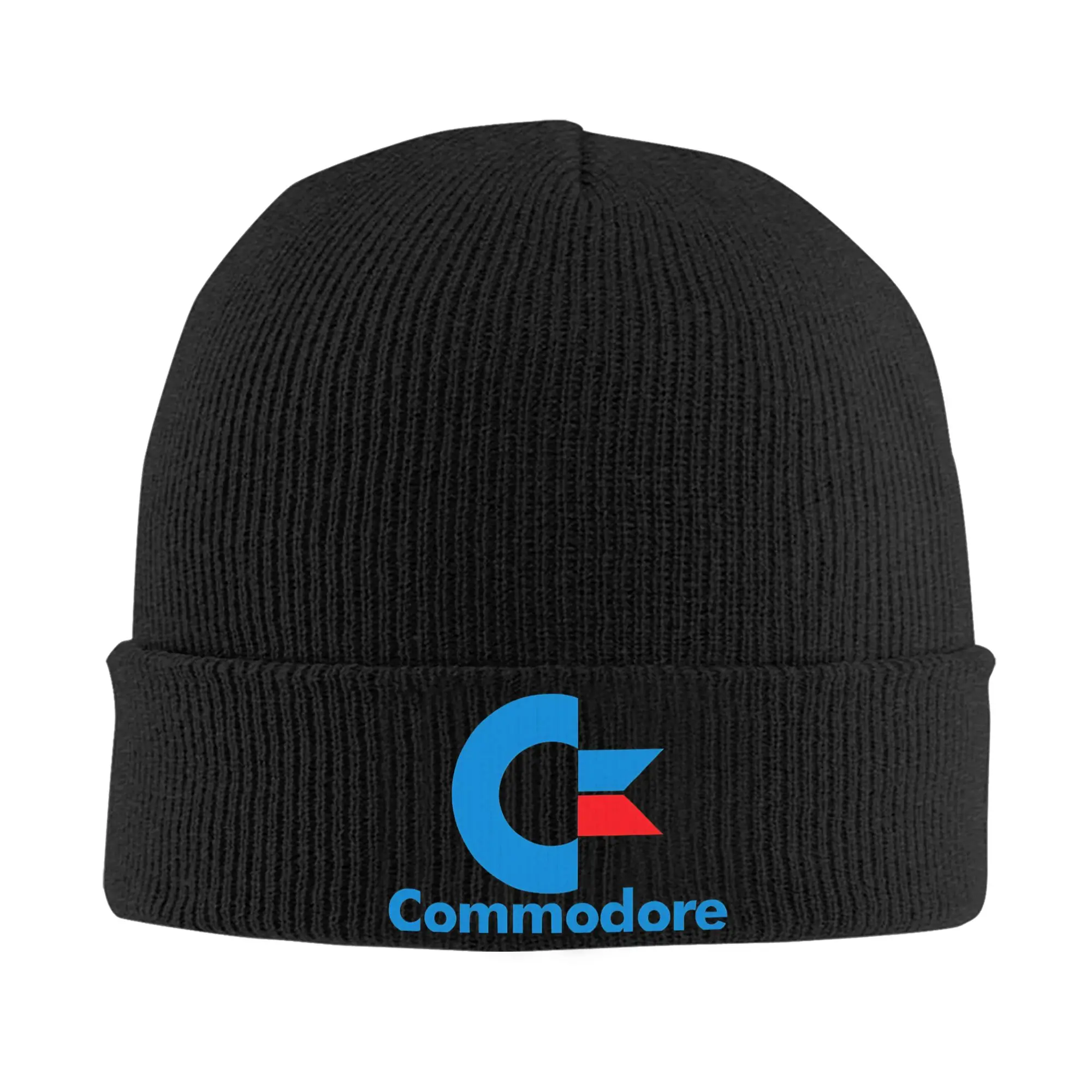 Commodore Beanie Hats  Skullies Beanies Men Women Street Y2K Thermal Elastic Caps Autumn Winter Kpop Graphic Bonnet Hats
