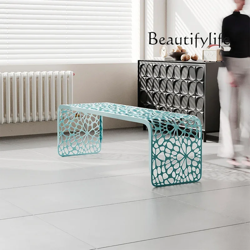 XR Creative Designer Living Room Shoe Changing Stool Cloakroom Bench Stool Leisure Art Balcony Outdoor Sitting Area Bench