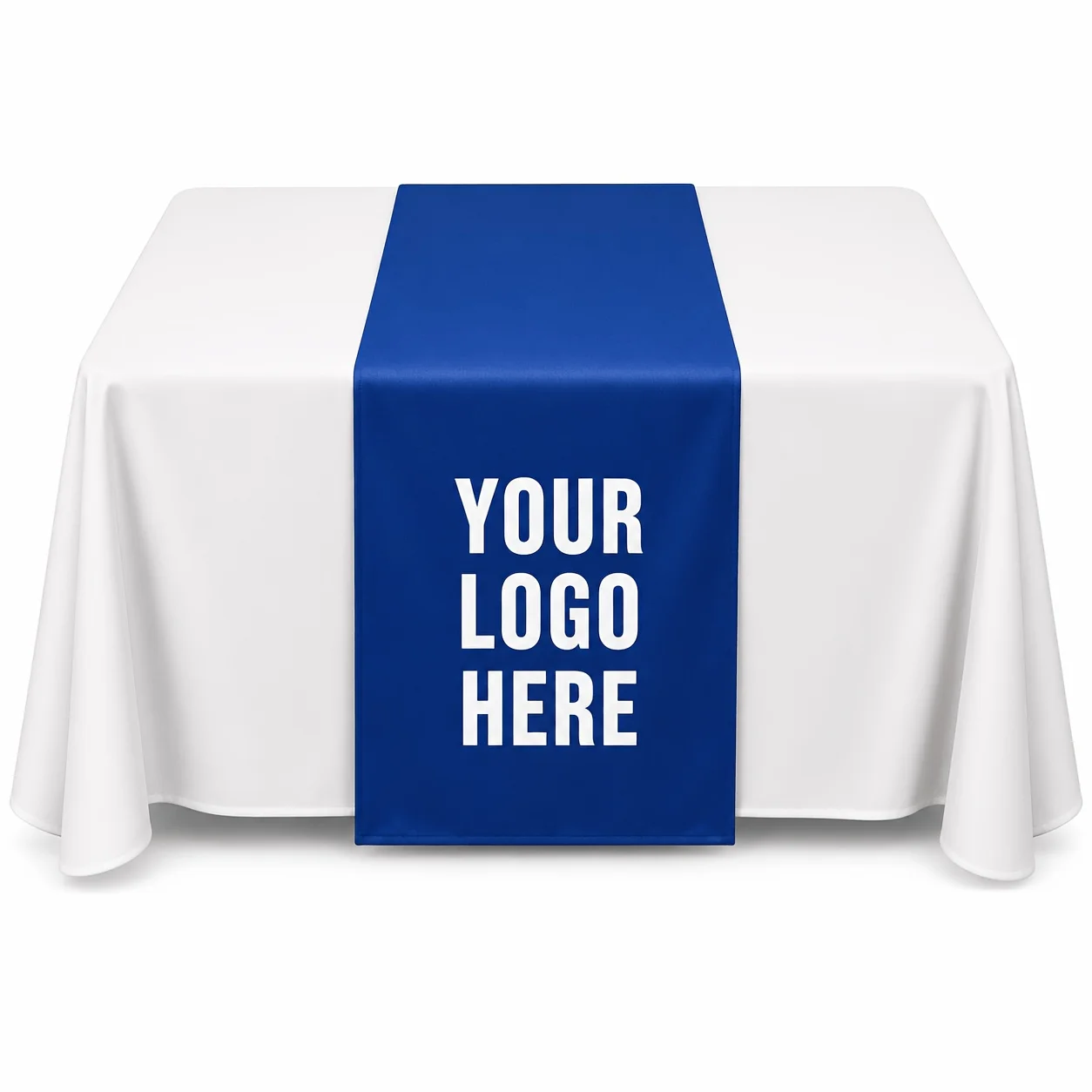 Custom 1pc Table Runner with Logo, Polyester Tablecloths Vendor Booth Banner Custom, Craft Fair Farmers Market Trade Show