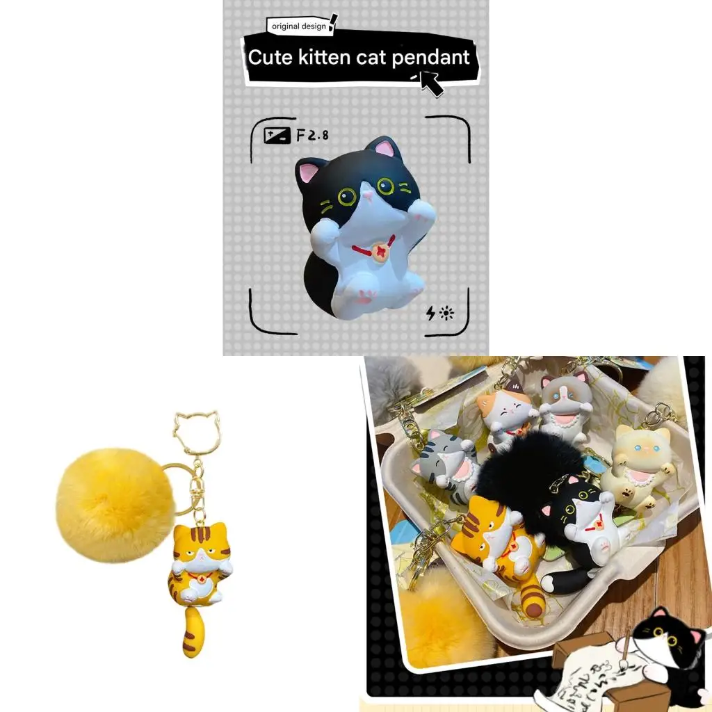  Artistic Desert Themed Keychain Plush Pendant with Keyring Functional Home Desk Decoration Accessory Plush Texture