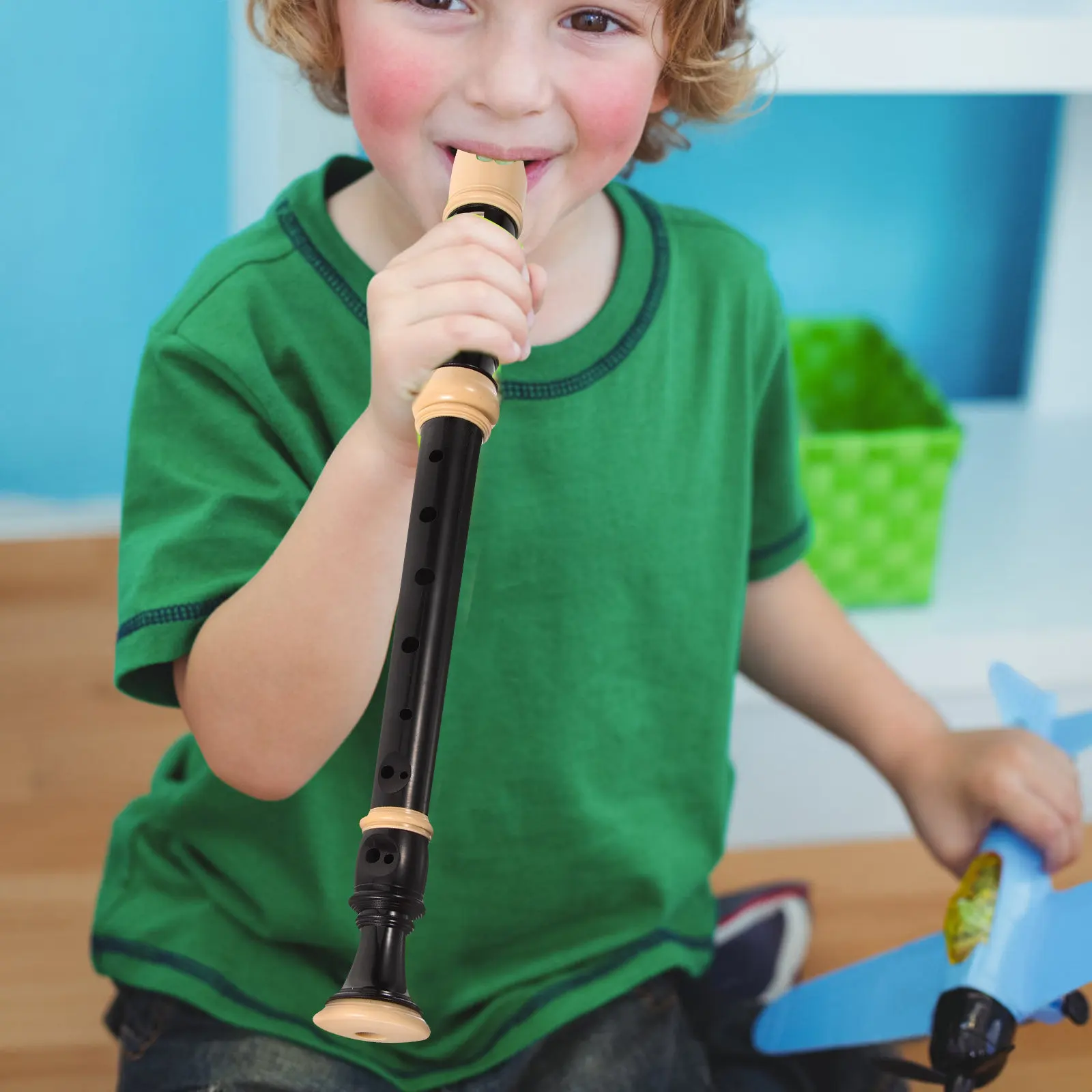 1Set 8 Hole Resin Recorder Flute Beginner Practice Instrument Professional Music Teaching Recorder for Kids Teens