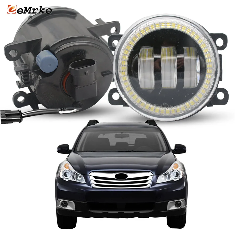 

Led Fog Lights For Subaru Outback BR/B14 North American Version 2010 2011 2012 Angel Eye Daytime Running Lamp