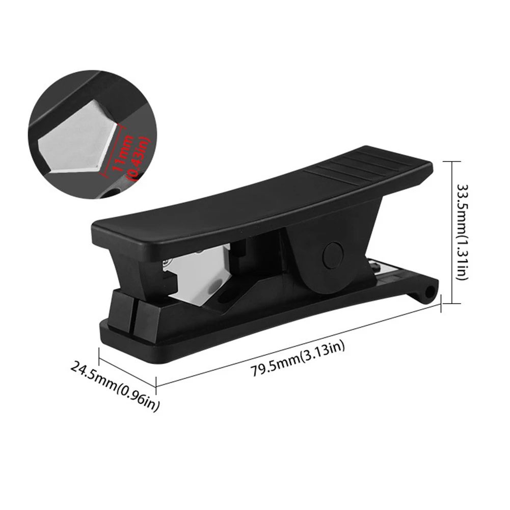 Cortador de tubos com lâminas de aço inoxidável, 3 peças, para tubos de ptfe, borracha de nylon, plástico pu, tubos de ar, ferramentas de corte, peças sobressalentes