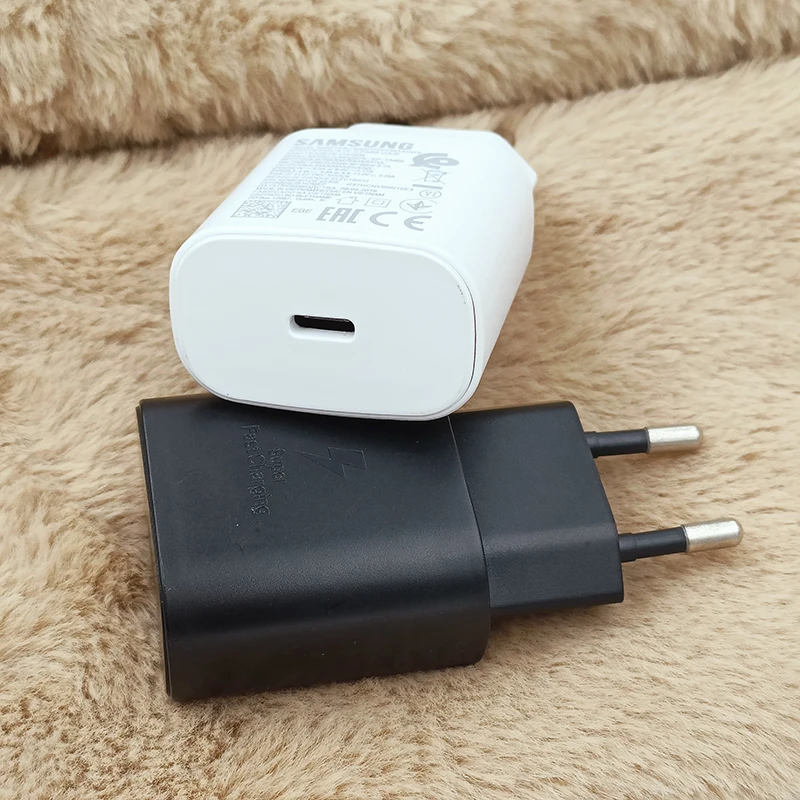 EP-TA800 Samsung 25W Super Fast Charger EU/US Power Adapter Dual Type C Cable For Galaxy ZFlip 3 4 5G S23 S22 S21 Ultra Note 10+