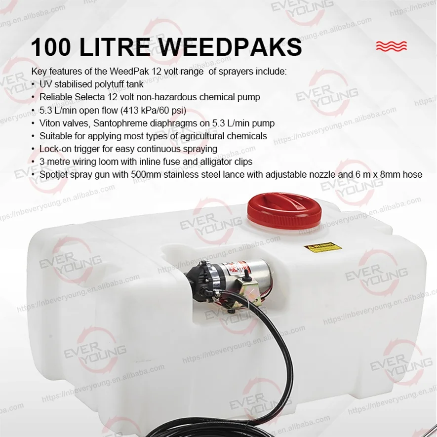 2025Factory Supply Weed Spray Tank Garden Farm Sprayer for Sale Agricultural Electric Sprayer with 12v Chemical Pump