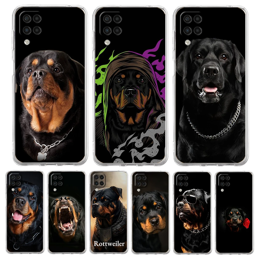 Rottweiler Dog Case for Samsung Galaxy A13 A22 A32 A52 A72 A51 A71 A11 A31 A41 A01 A21S 5G Transparent Silicone Shell Capas Bags