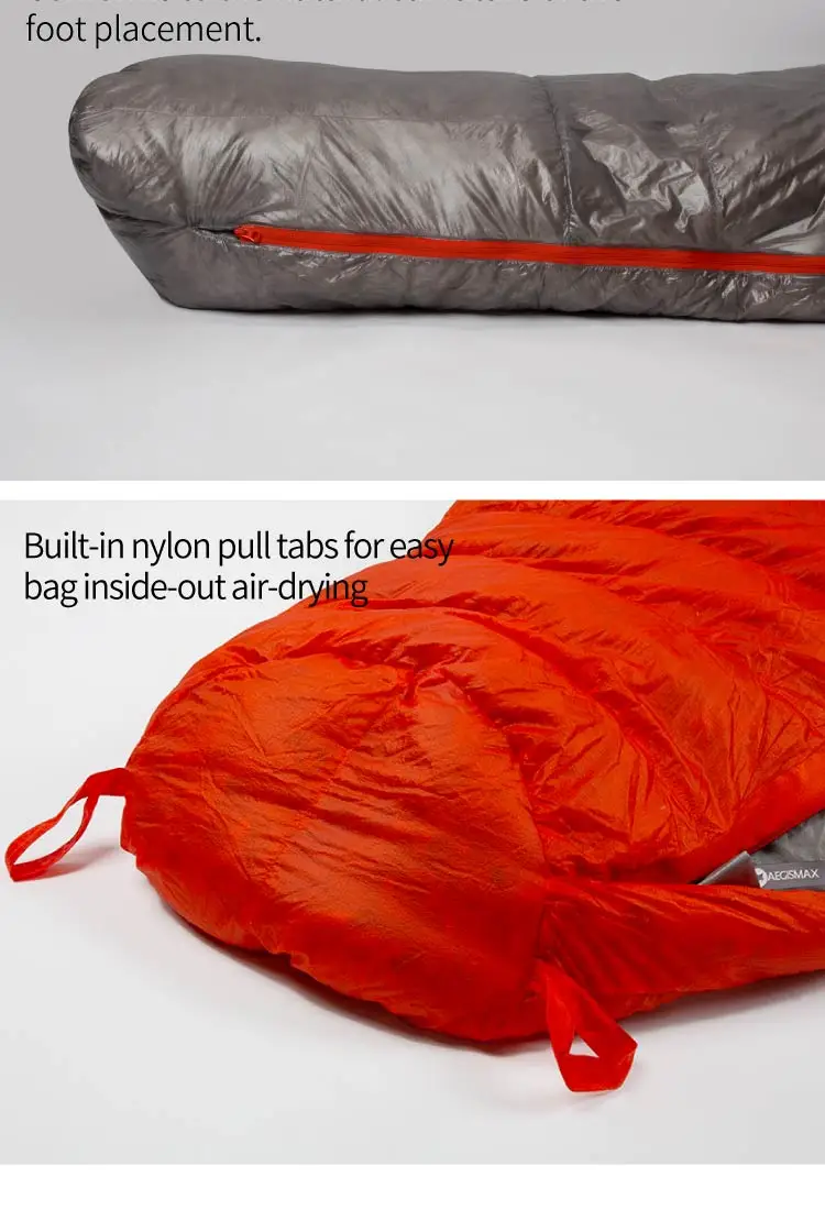 WIND HARD DUSK Upgrade 7D DWR Nylon 800FP Ultradener Schlafsack Down Pro Ultraleichte Camping Wandern Rucksackreisen Schlafsäcke – Detail 15