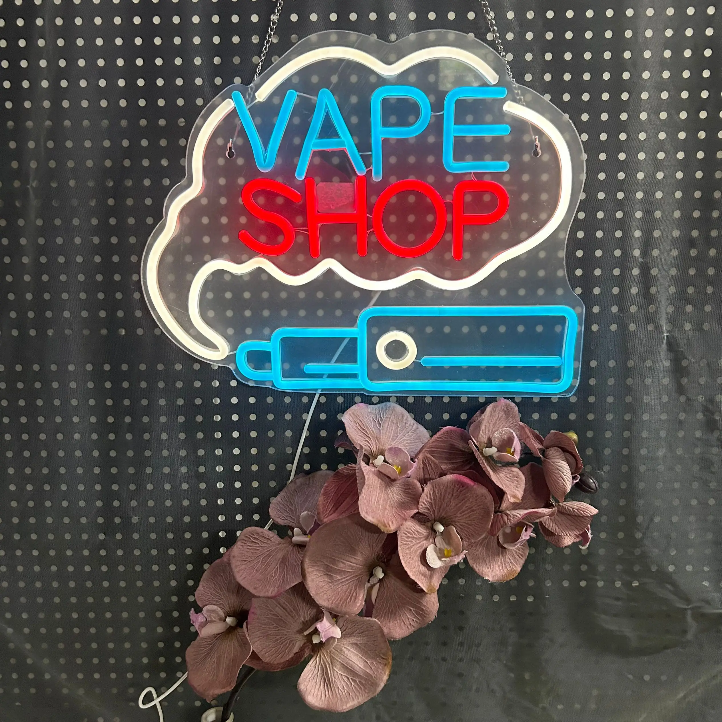 Vaping Store - Vape Shop Neonbord Wolk Rook LED