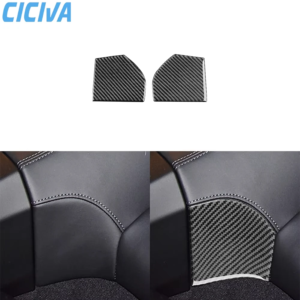 

For Porsche 911 992 2019-2024 Carbon Fiber Rear Seat Decoration Car Interior Accessories Decorative Cover Tuning Stickers Trim