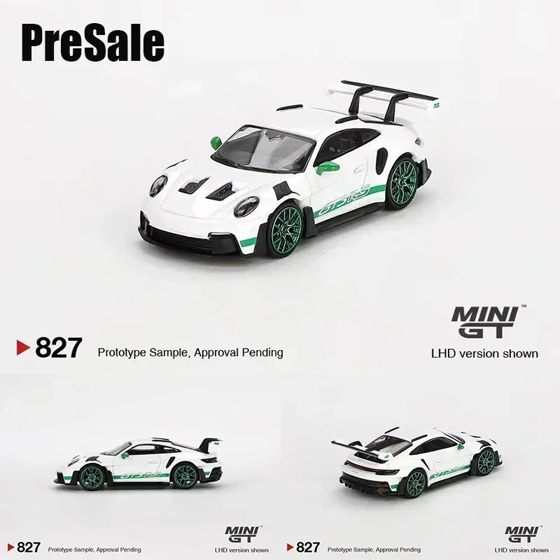 PreSale MINIGT 1:64 992 GT3RS Tribute To Carrera RS  Touring Crayon Dakar Shade Package Diecast Car Model Collection Toys