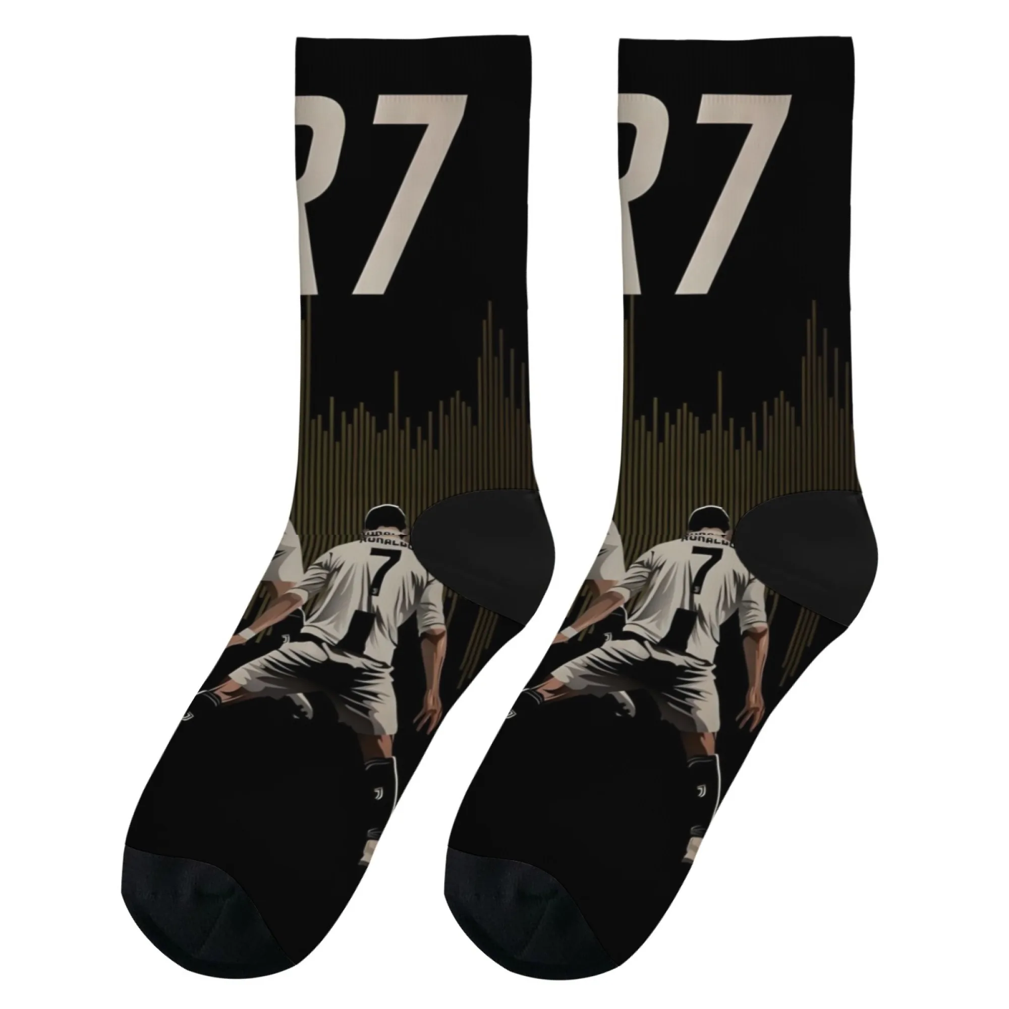 ผู้ชายสนุกถุงเท้า CR7 Cristiano Ronaldo ถุงเท้า Street บุคลิกภาพแนวโน้มสบาย Breathable ถุงเท้าของขวัญวันเกิด unisex