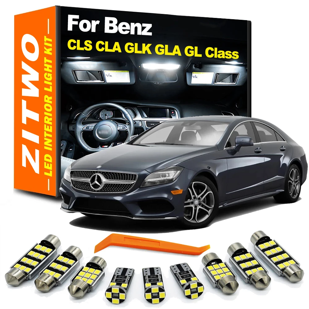 Auto-LED-Innenraumleuchten-Set für Mercedes Benz CLS W219 W218 CLA C117 GLK X204 GLA X156 GL X164 X166 Zubehör