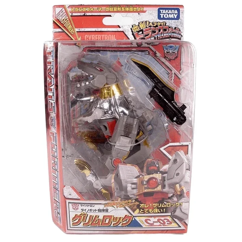 Em estoque takara tomy transformadores C-03 grimlock ação robô modelos colecionáveis figura de aniversário presente