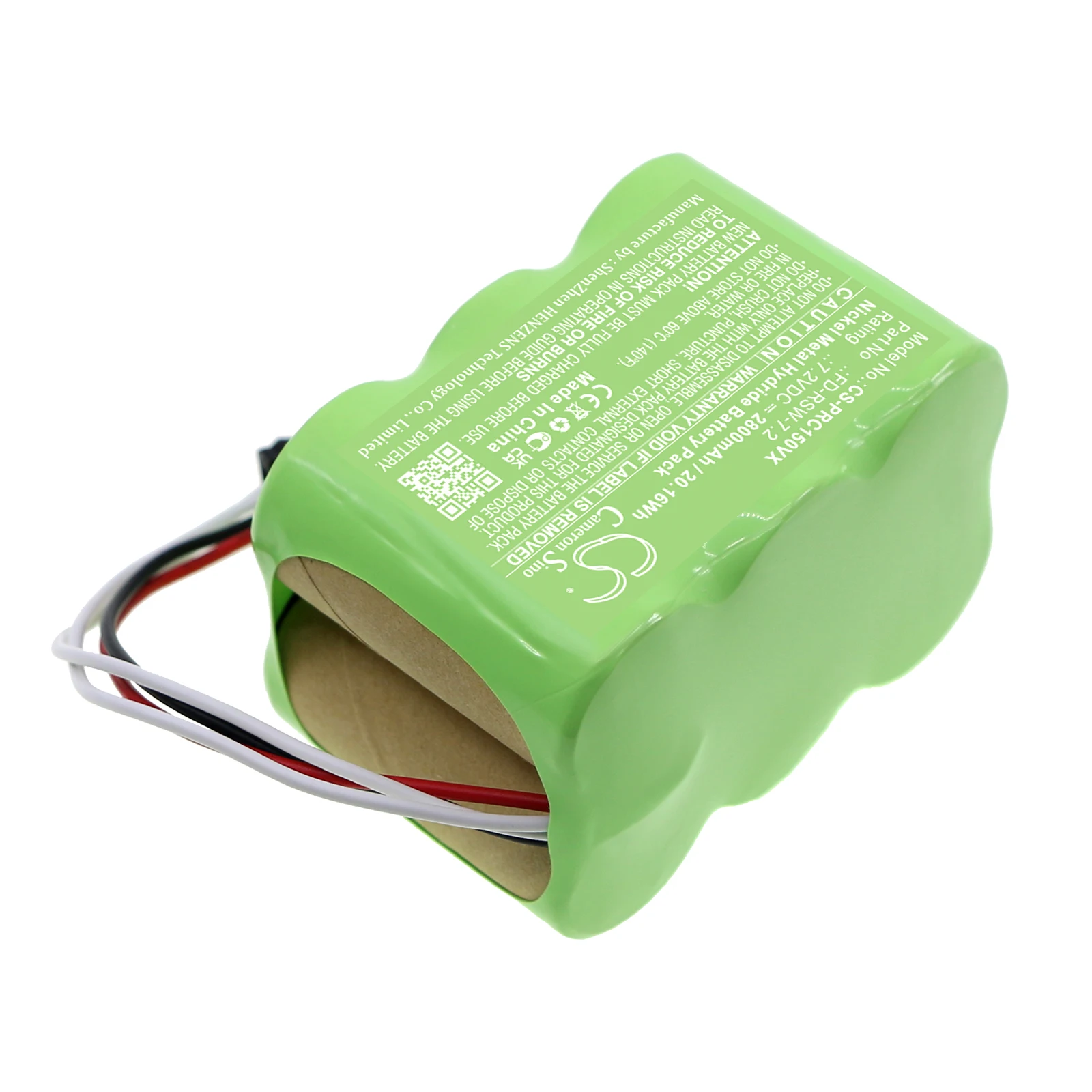 

7.2V 2800mAh Vacuum Cleaner Battery FD-RSW-7.2 for Pyle PUCRC15, PUCRC15BAT, PUCRC17 Pure+TOOL