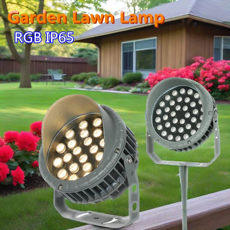 

Landscape Light Spike Bulb Garden Path LED Spotlights 6w 9w 12w18w Garden Villa Square Greening LED Lawn Lamp Tree 220V RGB Yard
