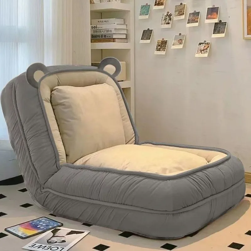 Canapé pliant de chambre à coucher, chambre inclinable simple super douce et énorme