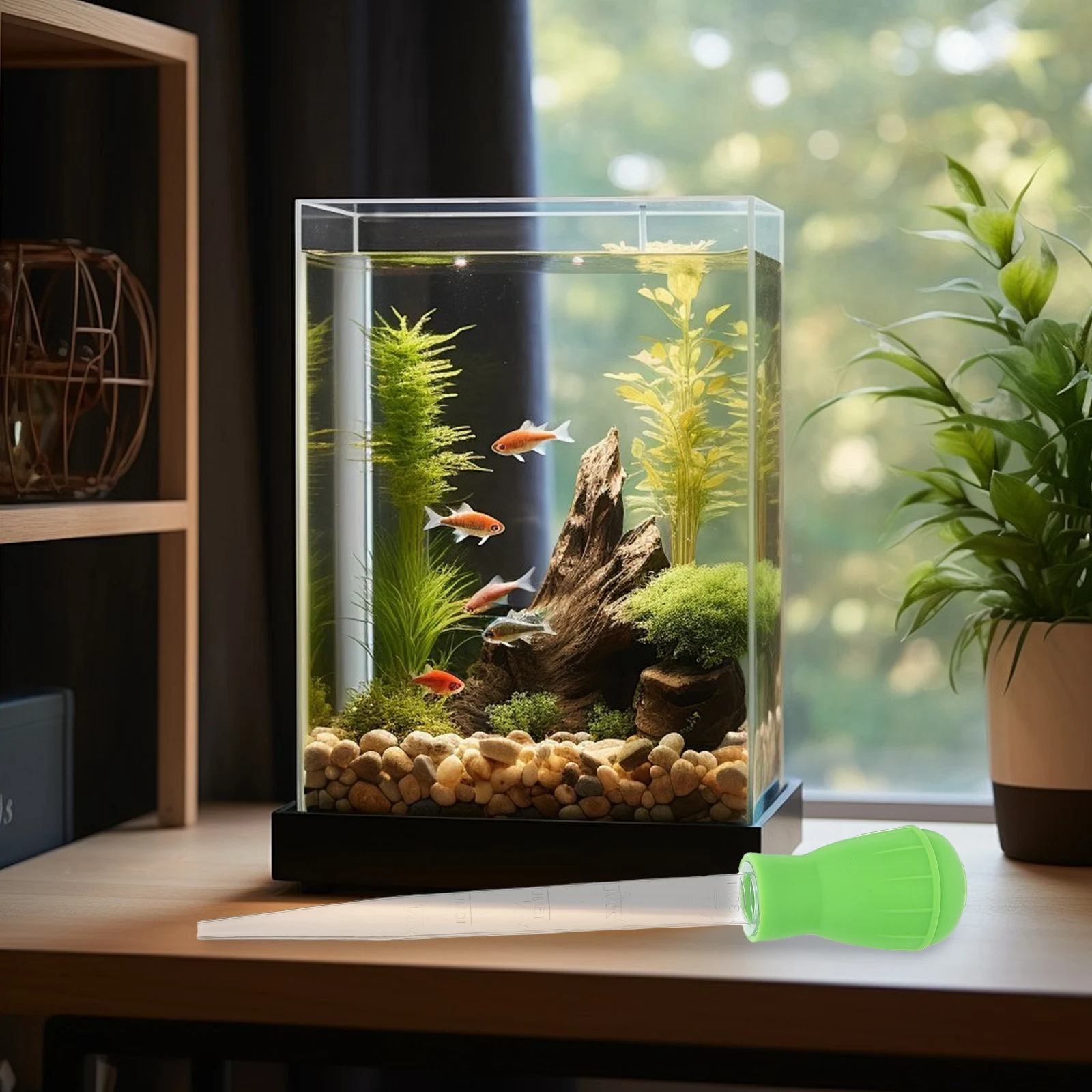 

Manual Cleaner Portable Fish Tank Cleaning Tool For Water Changing Fish Poop Removal Reusable Acrylic Dropper Tube Aquarium