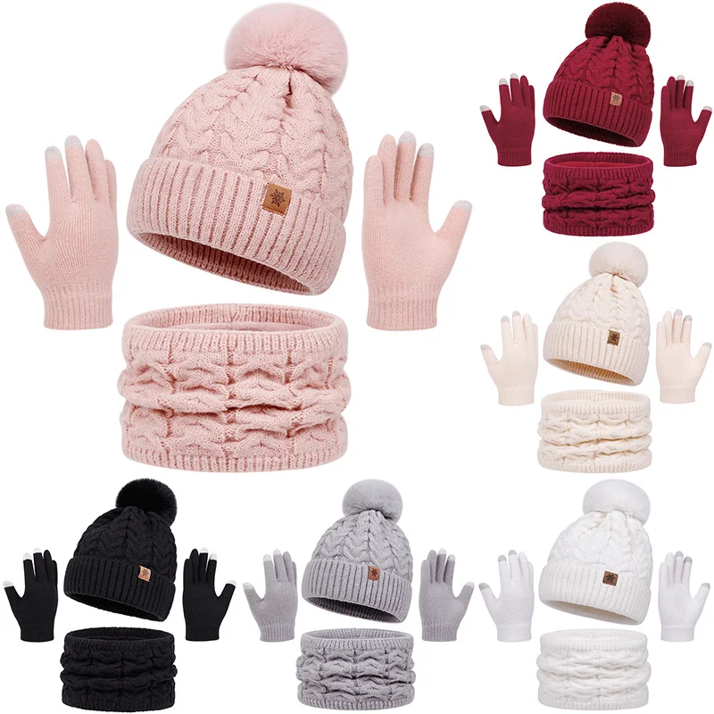 conjunto-feminino-de-inverno-gorro-de-trico-cachecol-e-luvas-3-pecas--quente-e-ideal-para-deslocamento-viagens-e-uso-ao-ar-livre