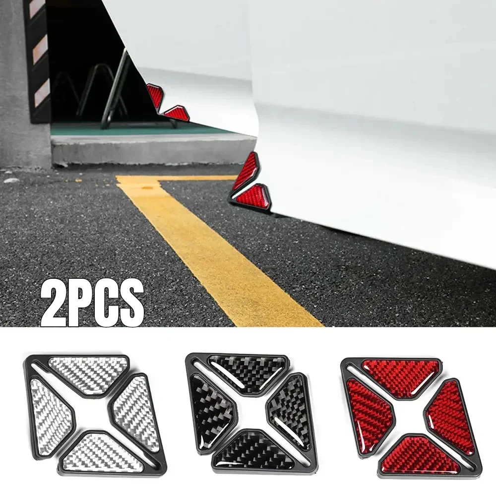 

2pcs Car Anti-Scratch Protection Cover Universal Auto Bumper Door Corner Cover Silicone Crash Protector Car Exterior Accessories