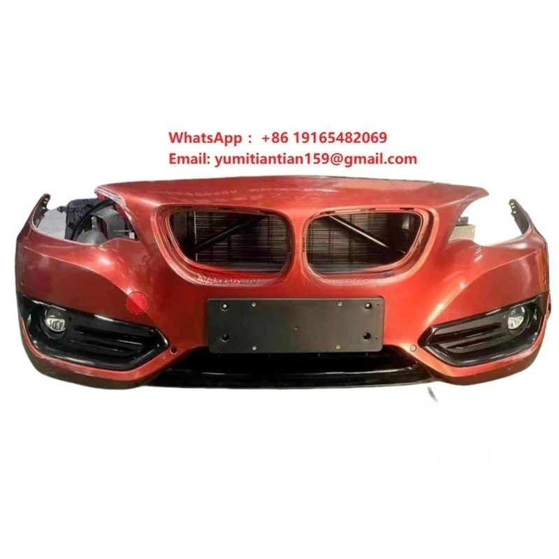 For 2 Series F22/F23 ABS Sport Surround Bumper Used 220iM Grille Fog Light Crash Beam Shock Absorber Convertible Black Universal