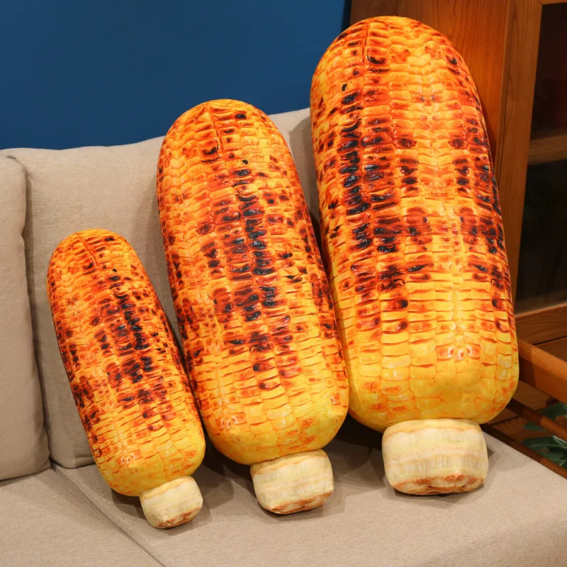 新鮮なトウモロコシのぬいぐるみソフトぬいぐるみ作物グリルコーン人形シミュレーション枕睡眠クッションクリスマスギフト子供のための