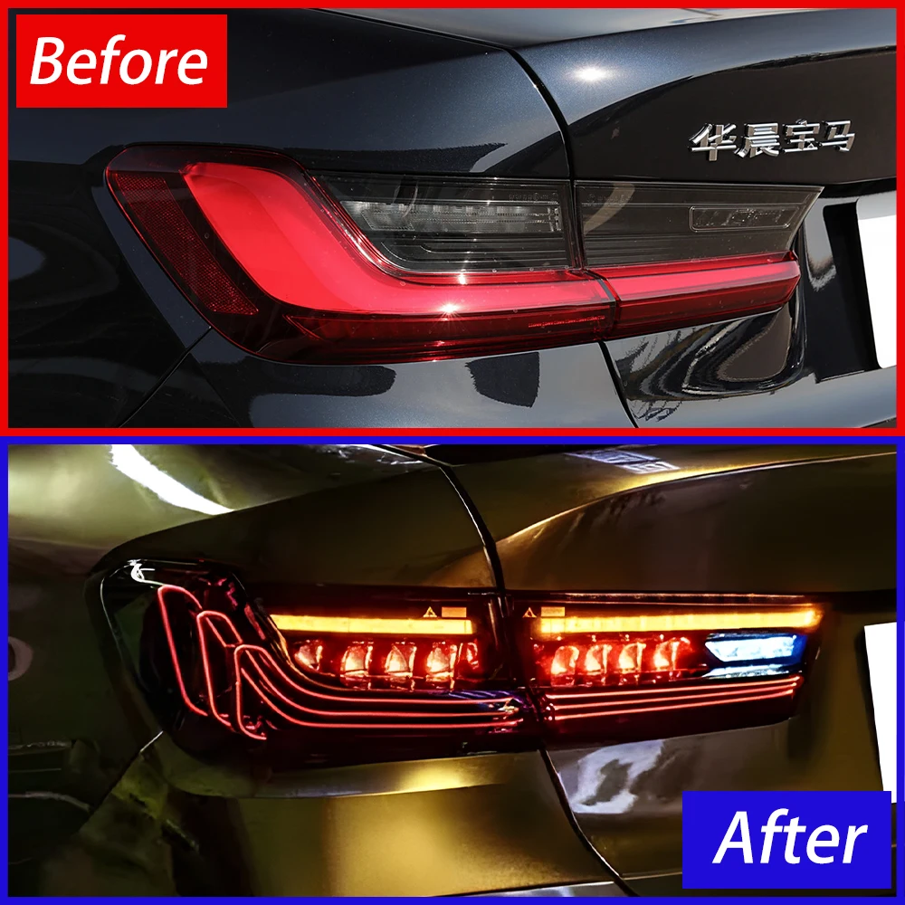 For BMW 3 Series G20 G28 2020-2024 Auto Back Lamps Assembly Upgrade 4 Series CSL LED Taillights Car Plug and Play Accessories