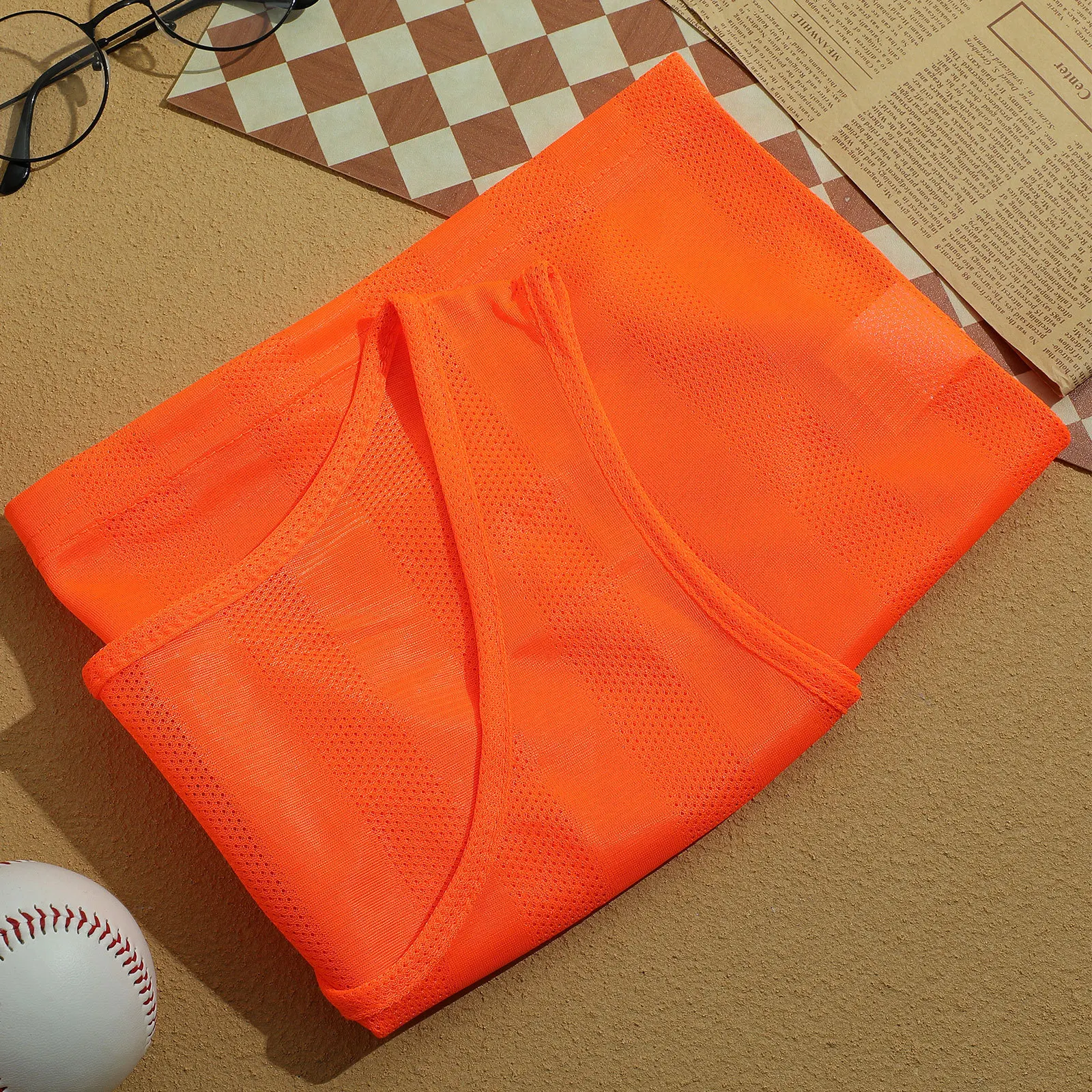 6 قطعة سترة رياضية مخططة شبكة التدريب المرايل تنفس خفيفة الوزن ممارسة كرة القدم الفانيلة فريق Pinnies لكرة السلة كرة القدم