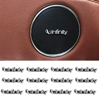 5pcs/10pcs high-quality Metal infinity logo car Hi-Fi Speaker audio Speaker Badge stereo Emblem sticker Auto styling accessories