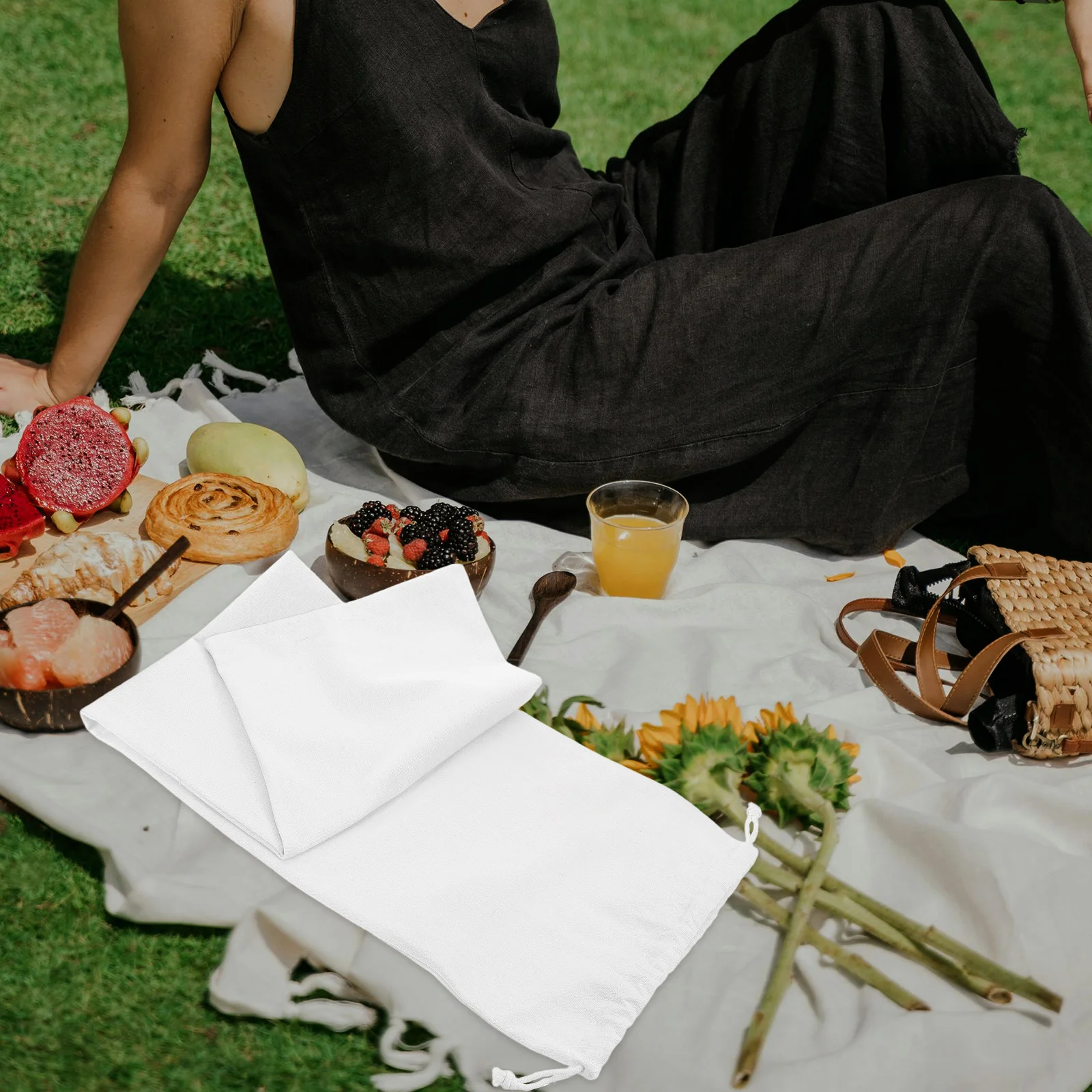 카펫 매트 보관 가방 방진 커버 담요 정리함 졸라매는 끈 옷