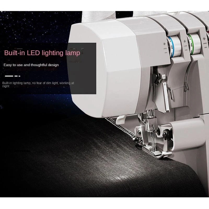 

Promotion 14HD854 Household Overlock Sewing Machine 2/3/4 Thread Overlock Sewing Machine 220V with Secret Overlock Sewin 2025