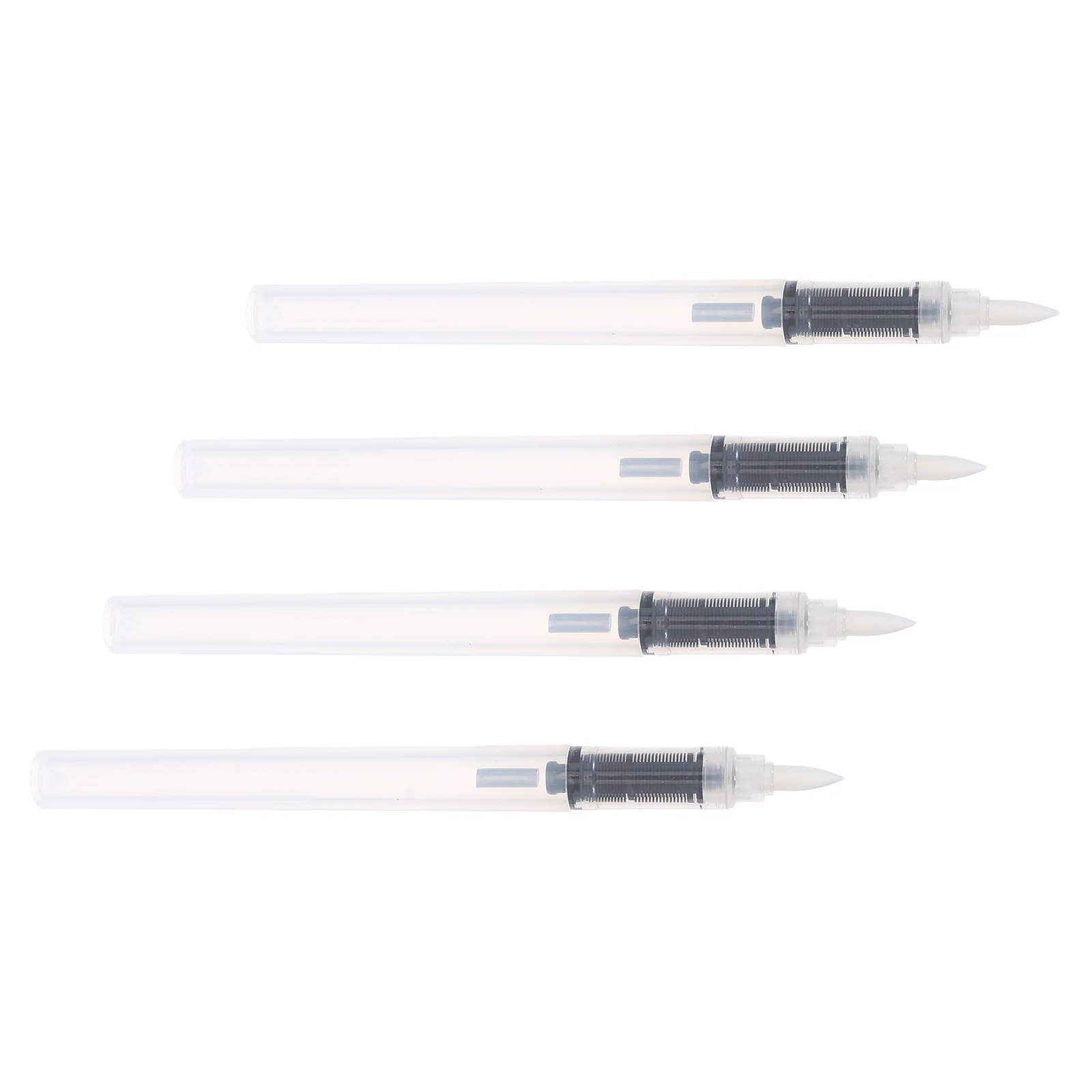 4 قطعة أنابيب قلم تحديد فارغة قابلة لإعادة الملء قلم طلاء فارغ قابل للتعبئة لرسم رسم علامة طلاء قابلة لإعادة الملء بالحبر الشفاف #4