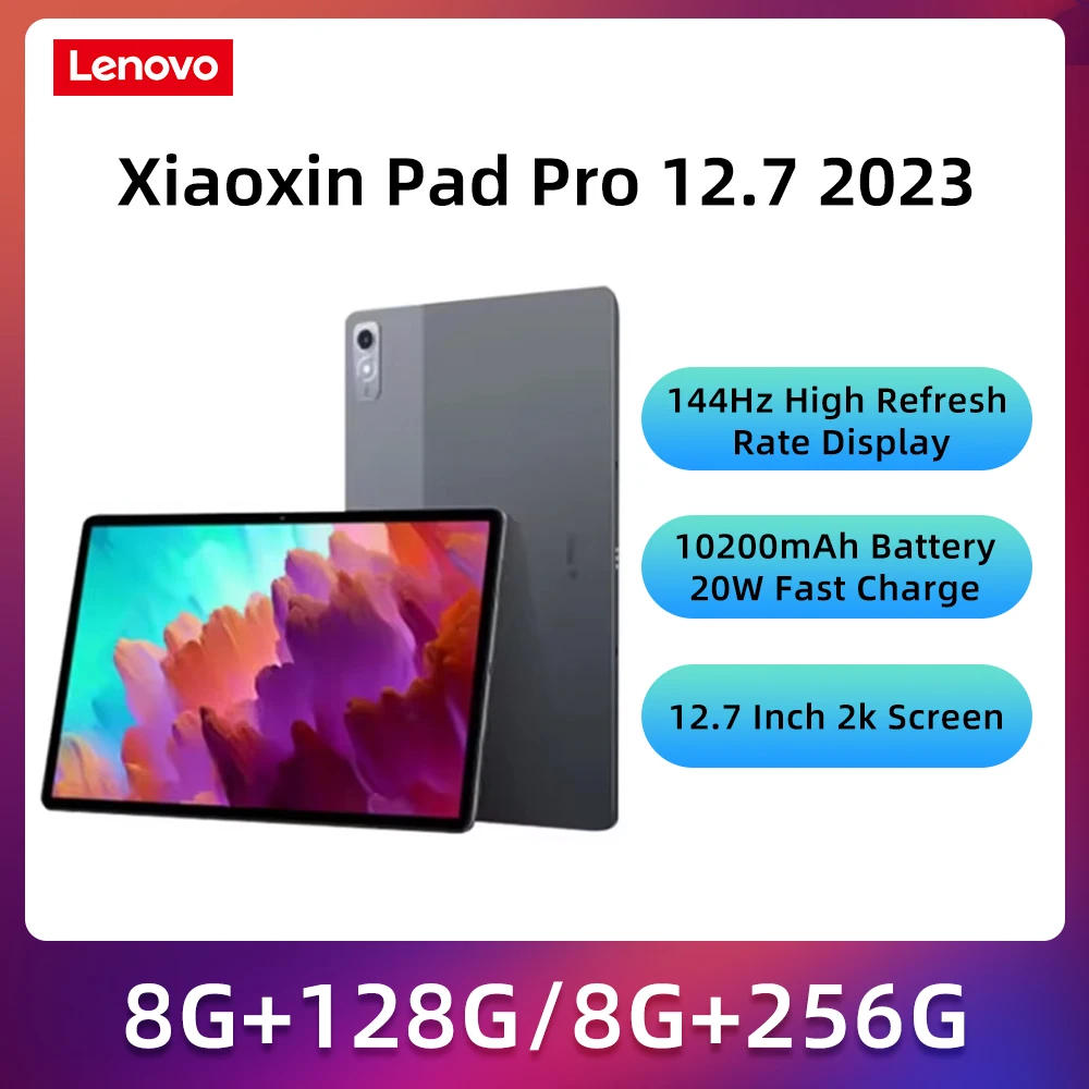 

Lenovo Xiaoxin Pad Pro 12.7 2023 Pad Snapdragon 870 144 Гц Global Rom 128 ГБ 256 ГБ Планшет Android 13 Планшеты Аккумулятор 10200 мАч