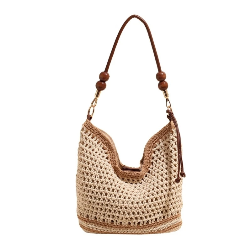 

Women Beach Bag Large Capacity Shoulder Bag Daily Bag Straw Crossbody Bag Handbag