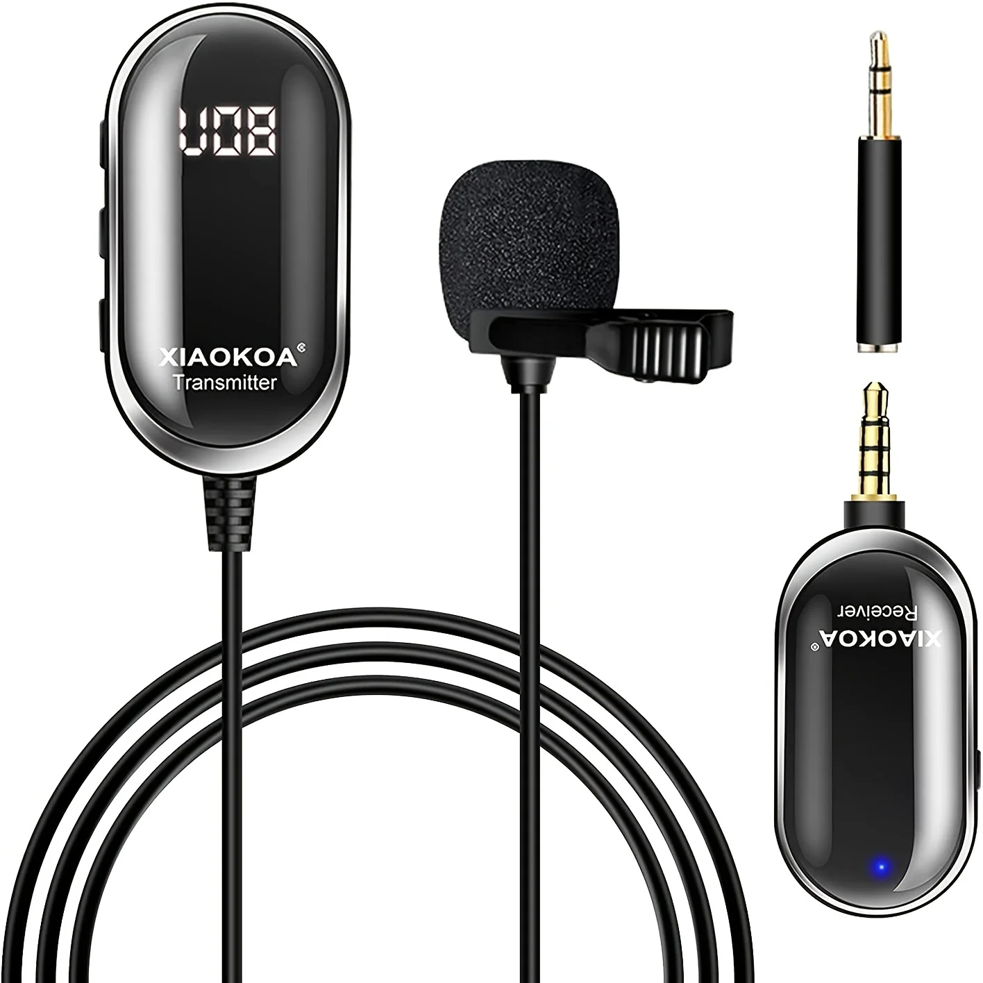 

Professional UHF Wireless Lavalier Lapel Mic - Perfect for Smartphones, Cameras, iPads, TikTok, YouTube, Interviews & Vlogs!