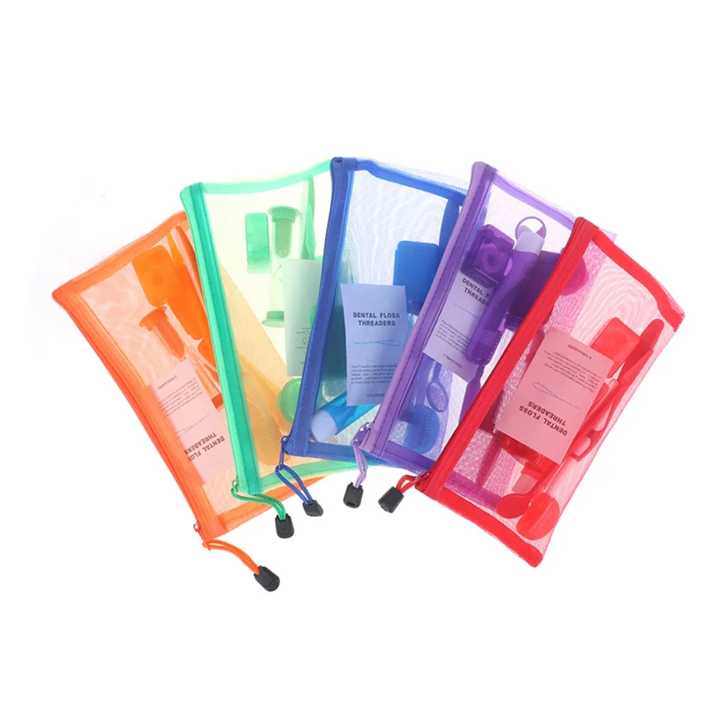 8pcs/set Oral Cleaning Care Dental Teeth Orthodontic Kits Whitening Tool Portable Outdoor Suit Interdental BrushOral Care