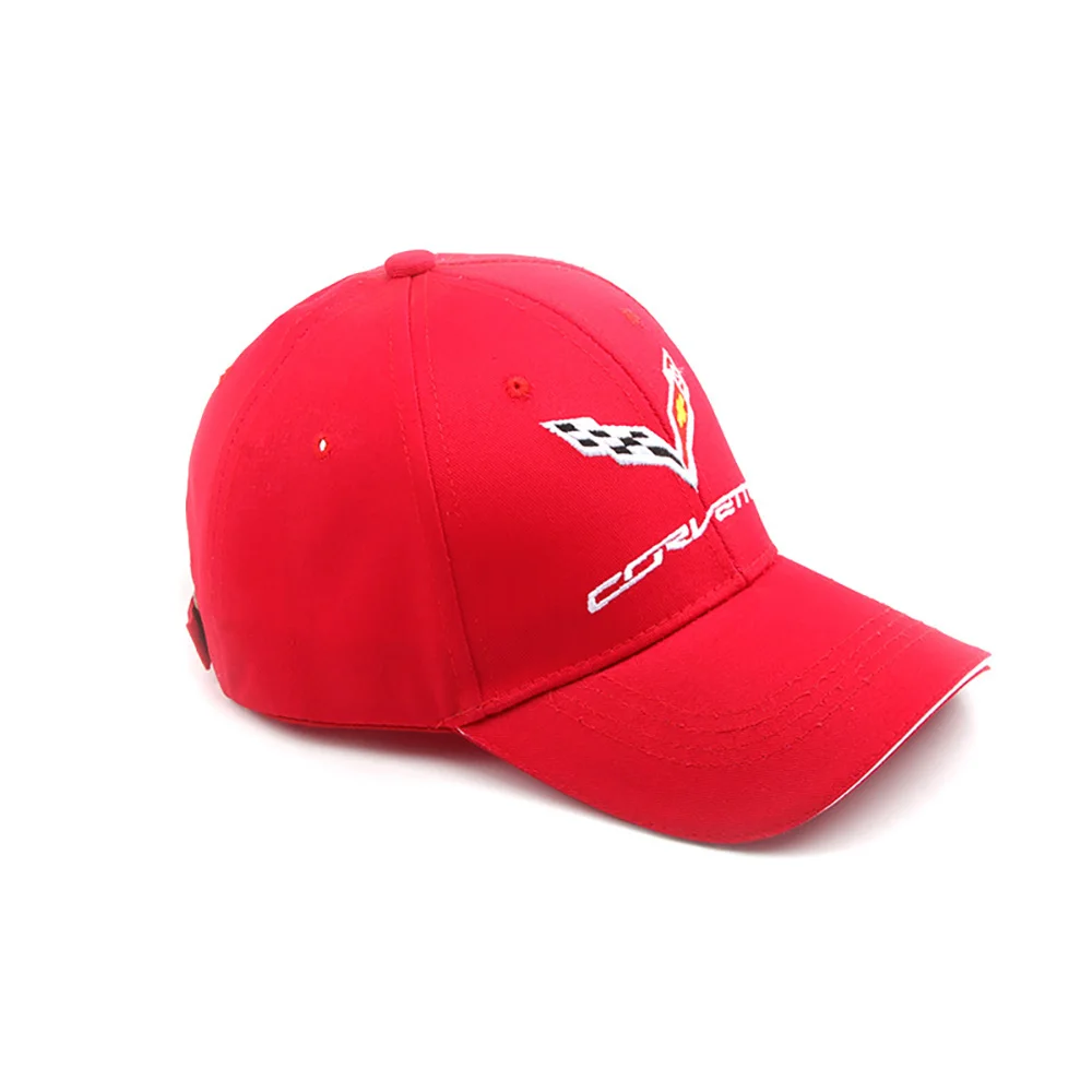 

car baseball cap cotton letter embroidered snapback for corvette C7 c6 badge Outdoor off-road F1 Racing hat Unisex Business gift
