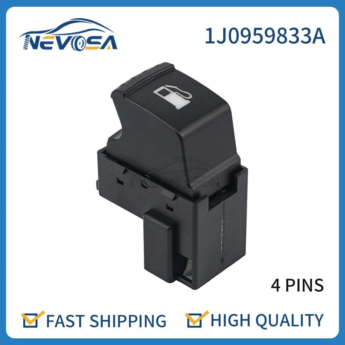 Nevosa 1J0959833A Car Rear Trunk Fuel Tank Gas Door Release Switch For VW Bora Jetta Golf MK4 Passat B5 1999 2000 2002 2004 2005