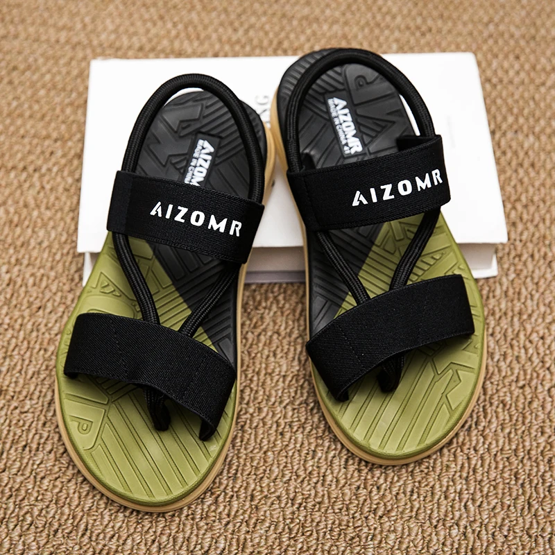 

Men Summer Flip Flops EVA Soft Sole Non-slip Wear-resistant Breathable Beach Bathroom Casual Slippers