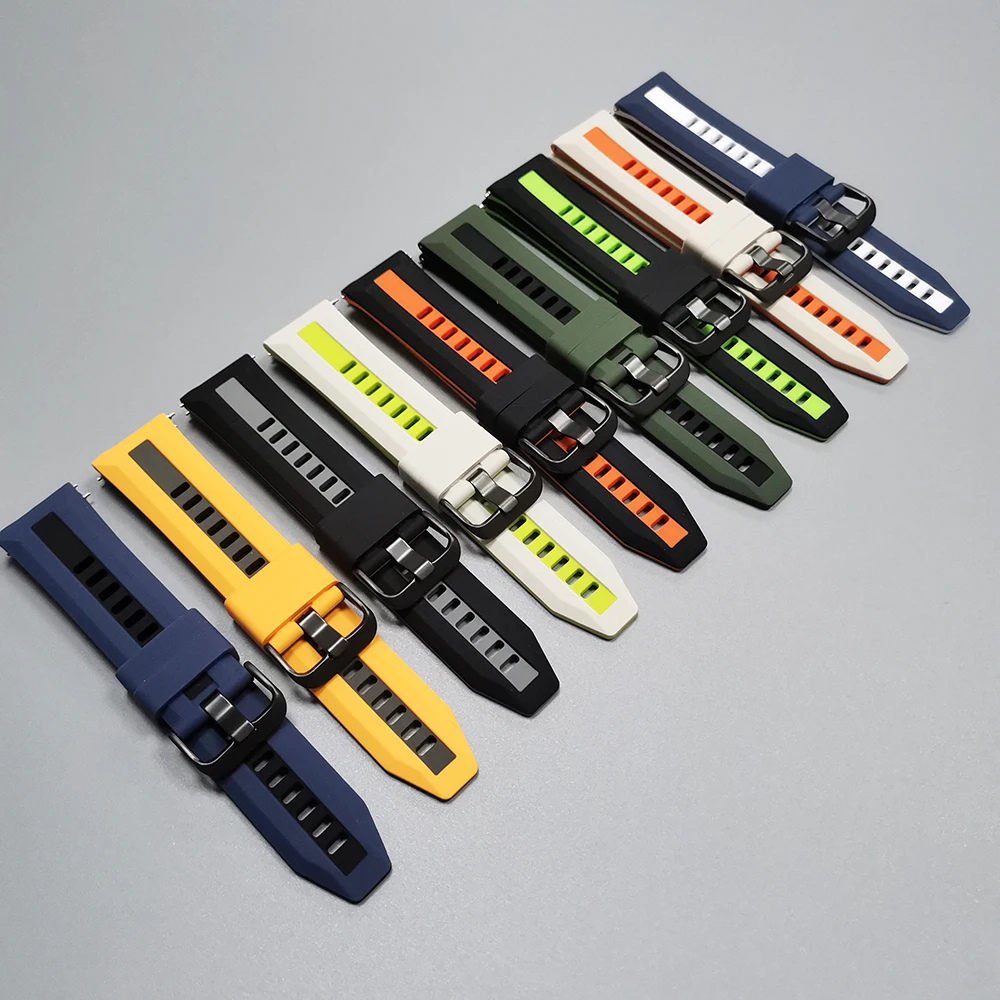 22 مللي متر الرياضة حزام ساعة سيليكون الفرقة ل TicWatch GTW/Pro 3 Ultra/E2/S2/GTH 2/GTX/Pro X/2021 Smartwatch استبدال أساور