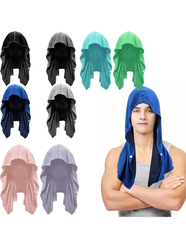 AliExpress Cooling Hoodie Towel Cooling Towels Quick Drying Absorbent Towels for Neck and Face UV Protection Sport Workout Camping Cycling