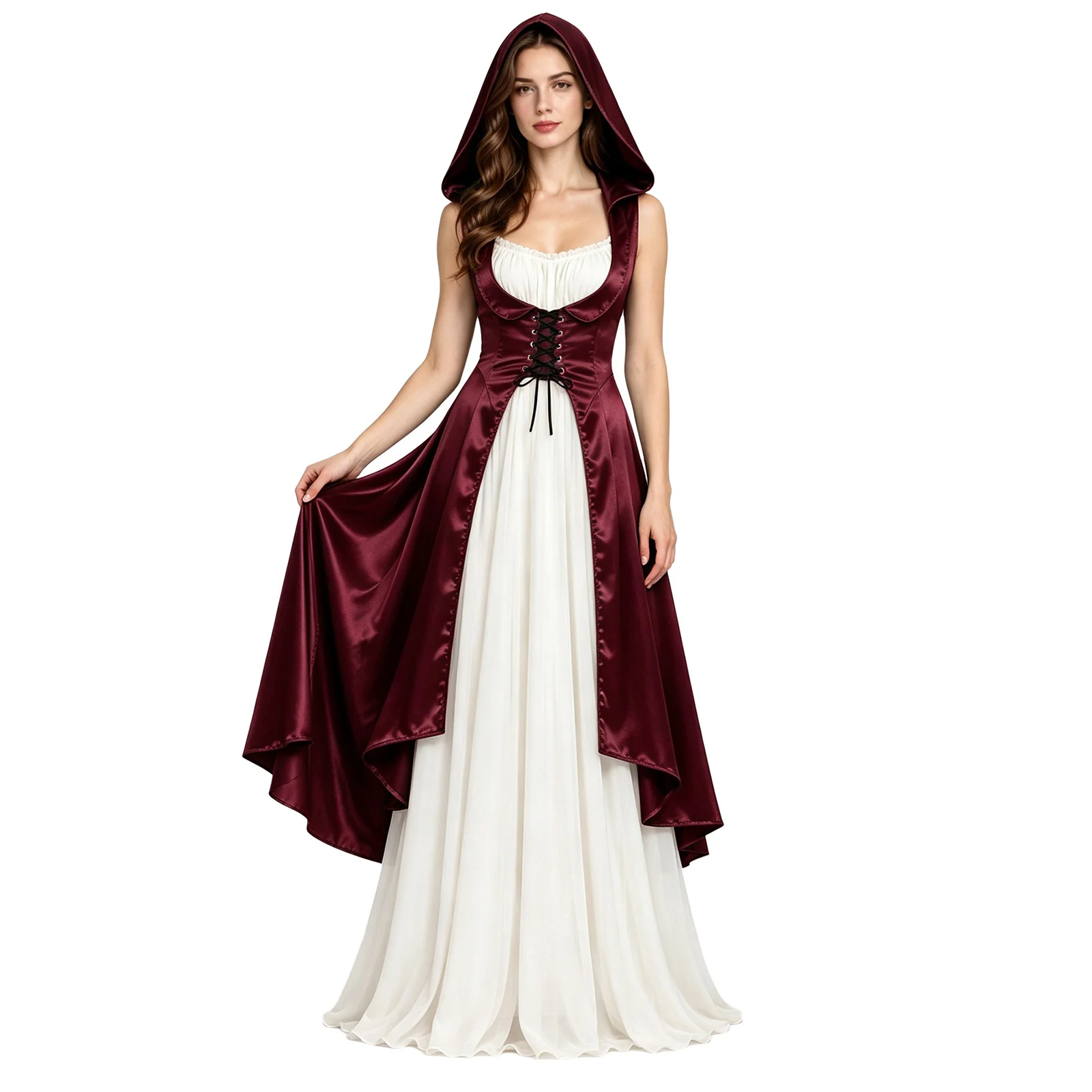 Robe Vampire Médiévale Fendue – photo 6